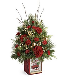 Teleflora's Vintage Greetings Tree from Gilmore's Flower Shop in East Providence, RI